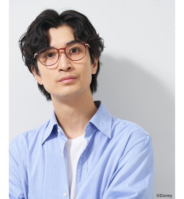  「ボストン型 メガネ Disney PRINCESS アリエル (ドレスアップライン) ディズニープリンセス レンズ交換券付」|メガネ|