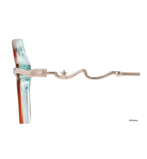  「ボストン型 メガネ Disney PRINCESS アリエル (ドレスアップライン) ディズニープリンセス レンズ交換券付」|メガネ|