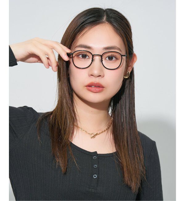  「Zoff｜JOURNAL STANDARD relume ウェリントン型 メガネ メタル ジャーナルスタンダード レンズ交換券付」|メガネ|ブラック