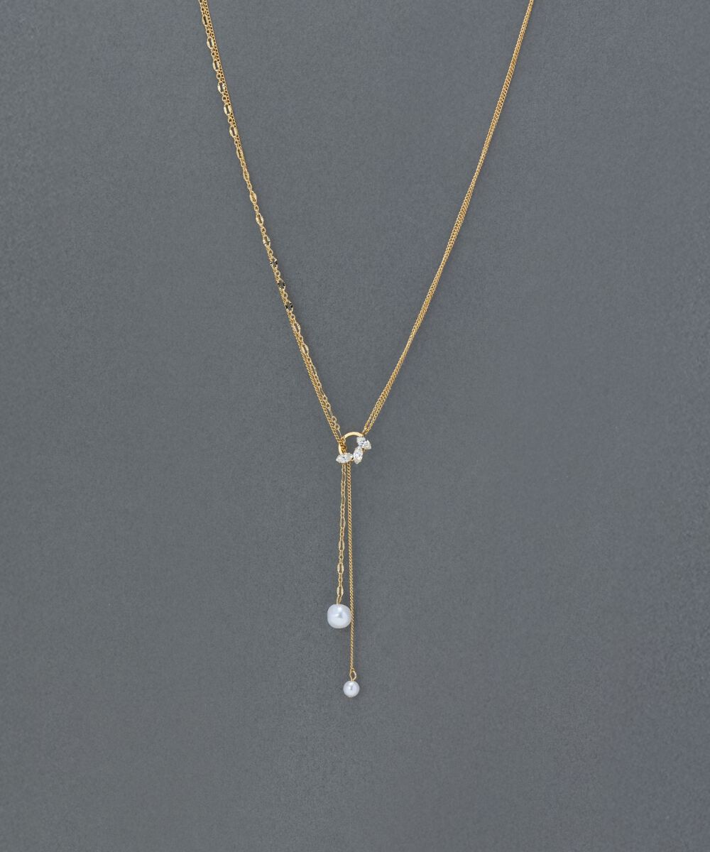 Phoebe「2wayアレンジパールラリエットネックレス」|ネックレス|