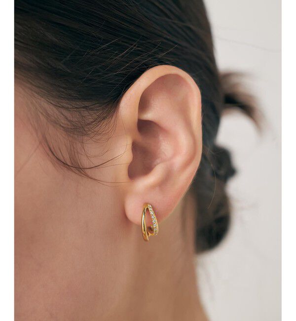 ete「ビジュー ハグピアス」|ピアス|