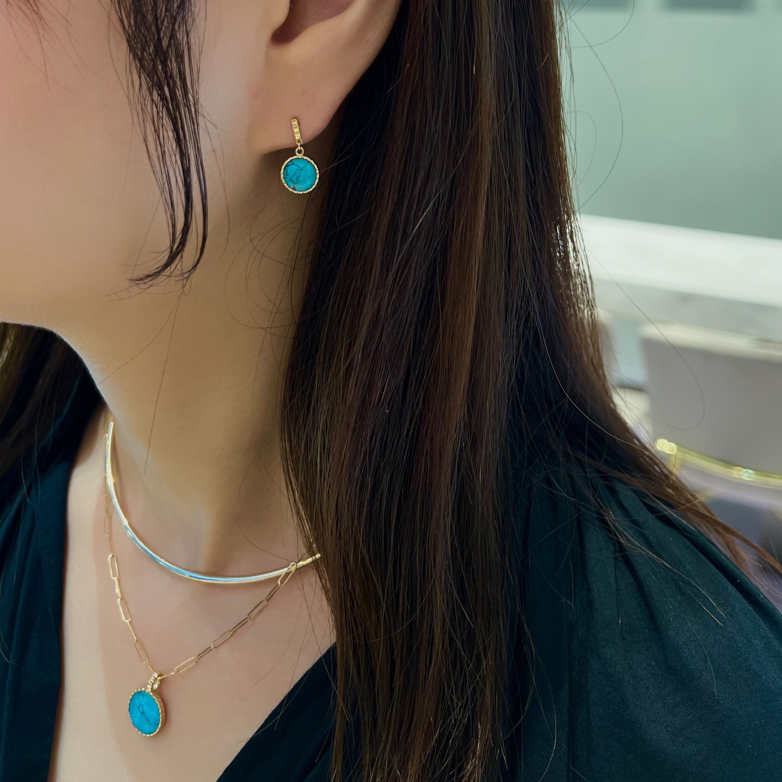 STAR JEWELRY「FACET STONE」|ピアス|