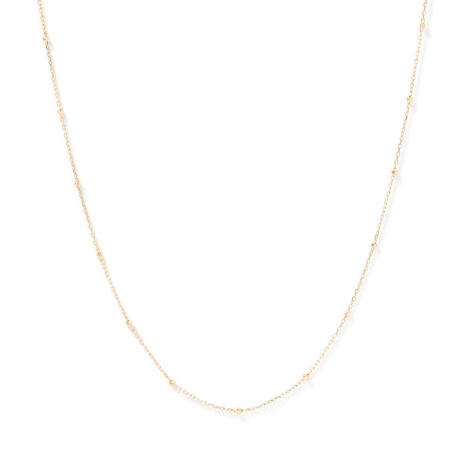 agete「K10ネックレスチェーン」|ネックレス|