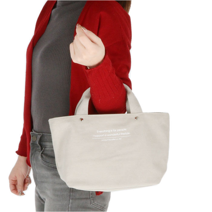 BACKYARD FAMILY「キャンバス トート ファスナー 通販 船形 小さめ ミニ トートバッグ サブバッグ ミニバッグ」|トートバッグ|