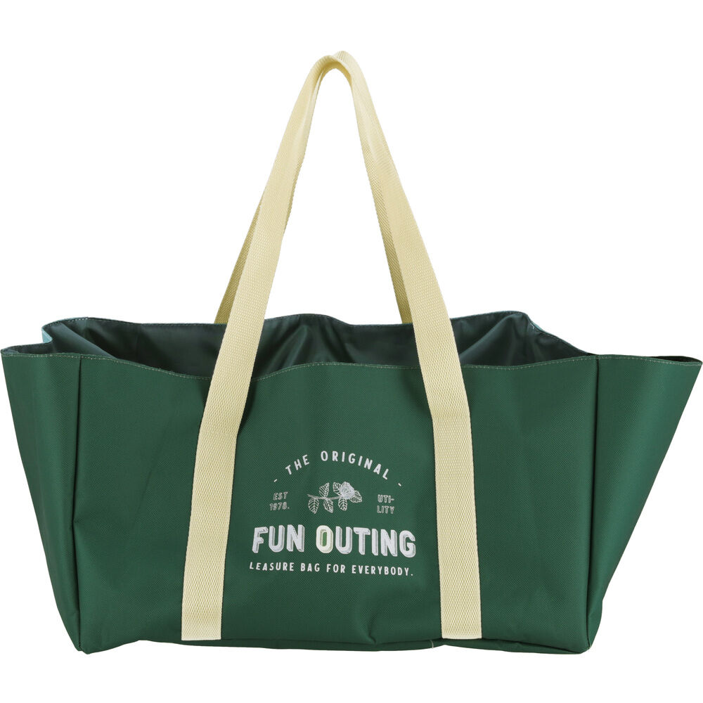 BACKYARD FAMILY「レジカゴ バッグ 大容量 通販 エコバッグ マチ広 カゴ型 おしゃれ かわいい シンプル」|エコバッグ|グリーン1