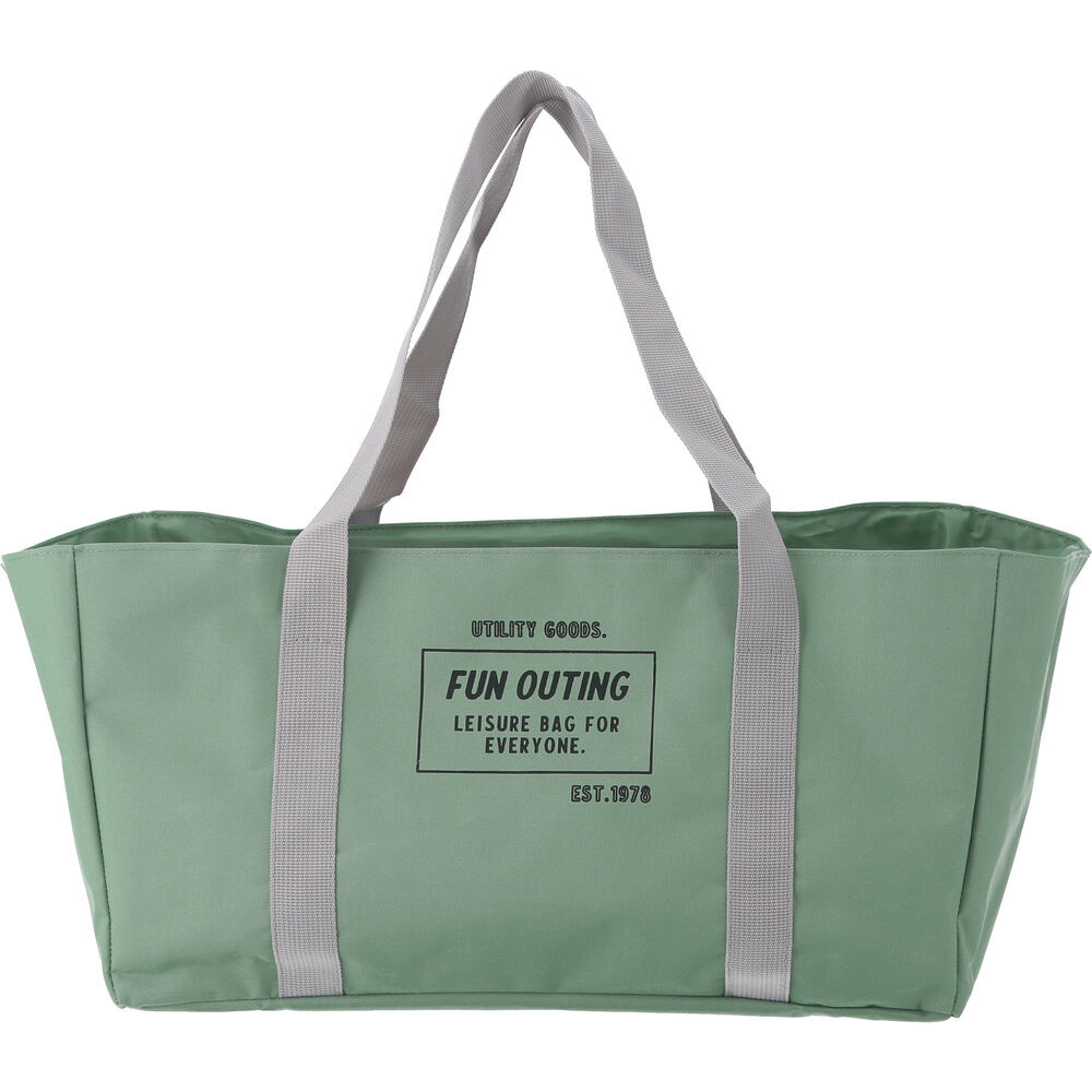 BACKYARD FAMILY「レジカゴ バッグ 大容量 通販 エコバッグ マチ広 カゴ型 おしゃれ かわいい シンプル」|エコバッグ|グリーン2