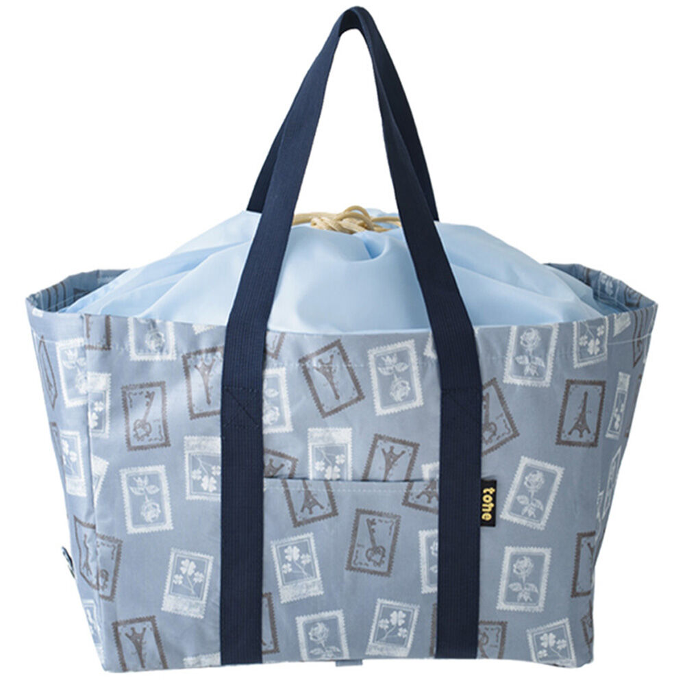 BACKYARD FAMILY「レジカゴ用バッグ tone トーン 通販 折りたたみレジかご用バッグ 保冷バッグ 20l」|エコバッグ|ブルー1