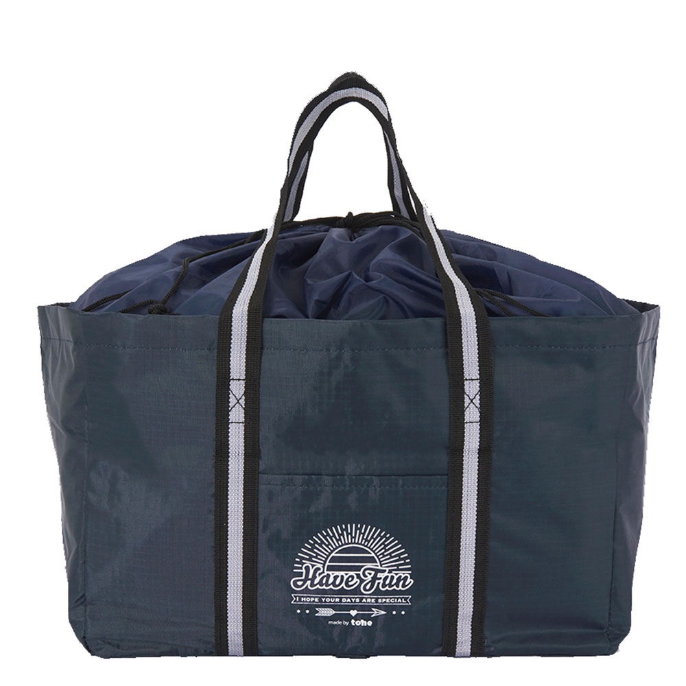 BACKYARD FAMILY「レジカゴ用バッグ tone トーン 通販 折りたたみレジかご用バッグ 保冷バッグ 20l」|エコバッグ|ブルー2