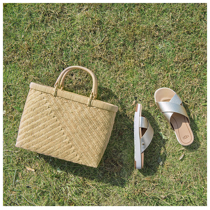 BACKYARD FAMILY「かごバッグ 通販 ラタン バスケット ハンドル カゴバッグ お弁当 ピクニック 夏 春夏 おしゃれ」|かごバッグ|