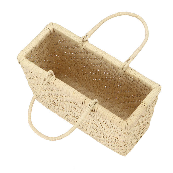 BACKYARD FAMILY「かごバッグ 通販 ラタン バスケット ハンドル カゴバッグ お弁当 ピクニック 夏 春夏 おしゃれ」|かごバッグ|