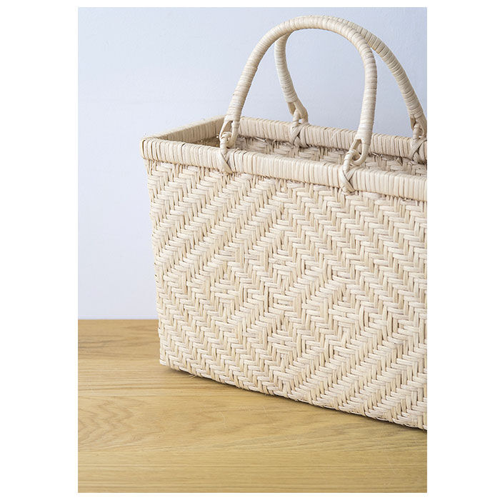 BACKYARD FAMILY「かごバッグ 通販 ラタン バスケット ハンドル カゴバッグ お弁当 ピクニック 夏 春夏 おしゃれ」|かごバッグ|