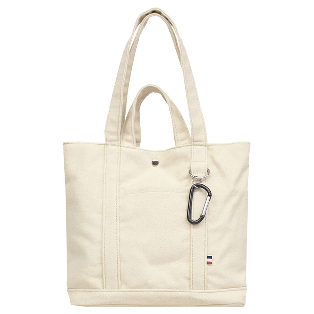 BACKYARD FAMILY「トートバッグ 小さめ 肩掛け 通販 メンズ レディース おしゃれ A4 帆布 しっかり 通勤 通学」|トートバッグ|ホワイト1