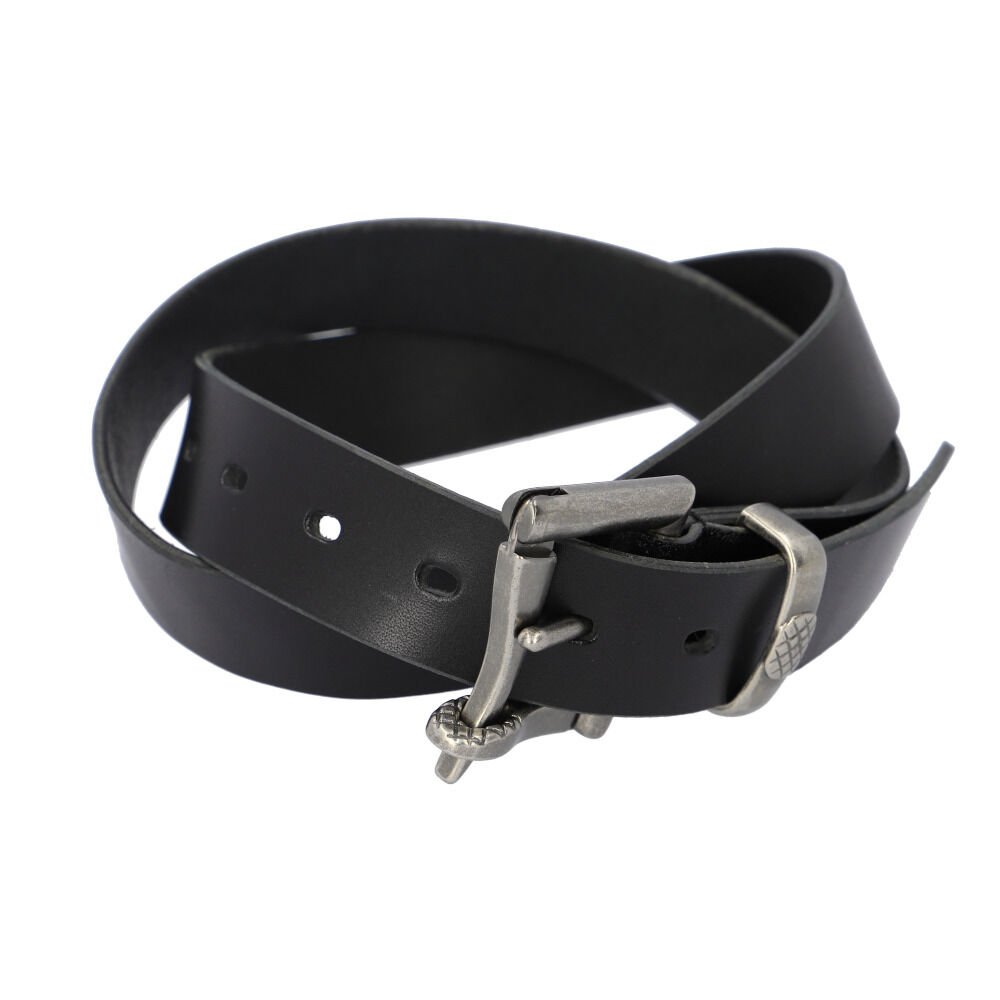 BACKYARD FAMILY「栃木レザー ベルト 通販 メンズ ブランド 革 牛革 おしゃれ ファイヤーマン レザーベルト 幅広」|ベルト|ブラック1