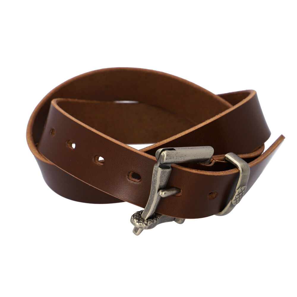 BACKYARD FAMILY「栃木レザー ベルト 通販 メンズ ブランド 革 牛革 おしゃれ ファイヤーマン レザーベルト 幅広」|ベルト|ブラウン1