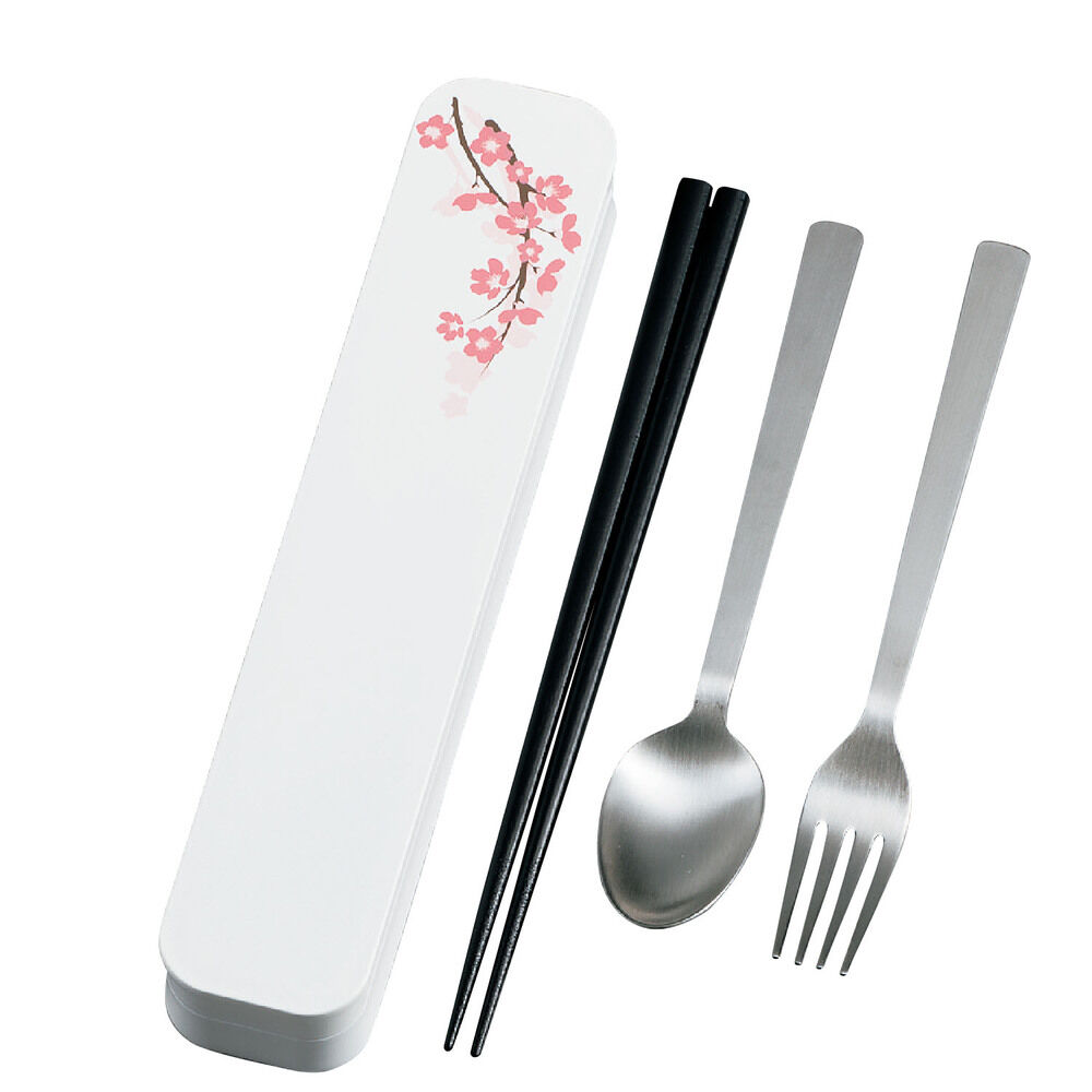 BACKYARD FAMILY「大人のカトラリーセット 通販 箸箱セット GRAIN 箸 スプーン フォーク カトラリーセット」|食器・キッチングッズ|ホワイト1