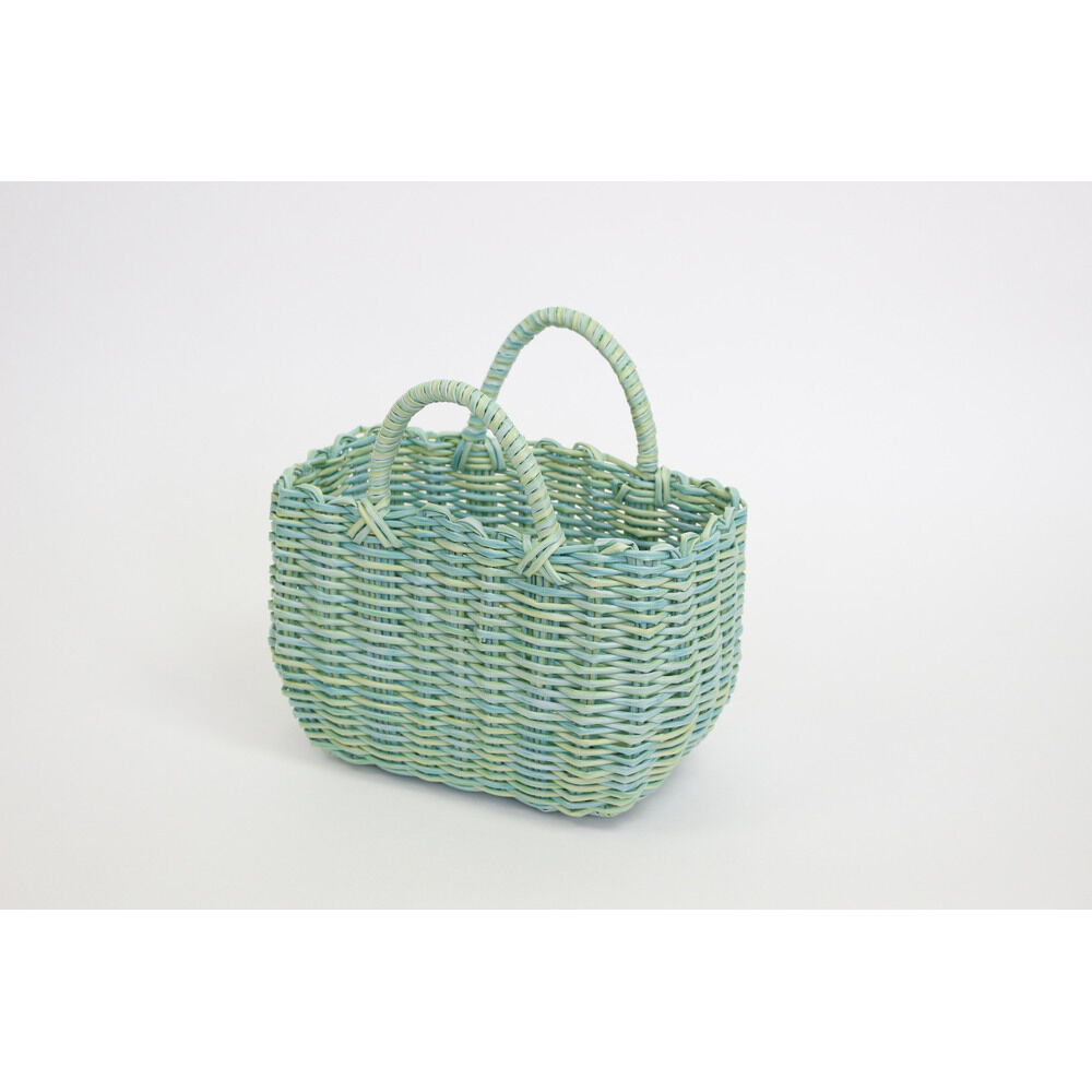 BACKYARD FAMILY「村田屋産 かごバッグ トート 小さめ トートバッグ 通販 かごバック カゴバッグ カゴバック」|かごバッグ|グリーン1