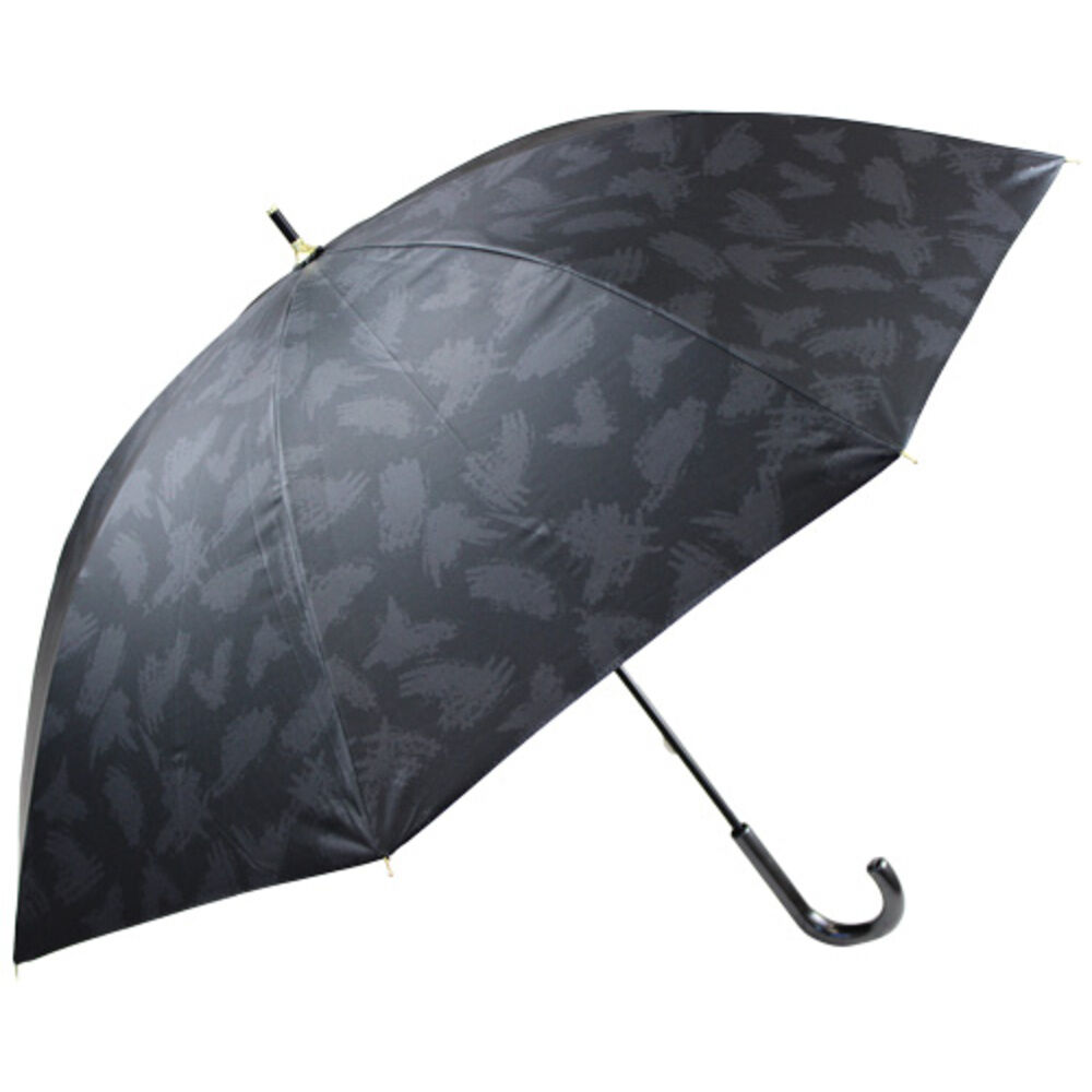 BACKYARD FAMILY「傘 レディース 大人 通販 長傘 47cm 晴雨兼用 かさ カサ 雨傘 日傘 一級遮光」|傘|ブラック5
