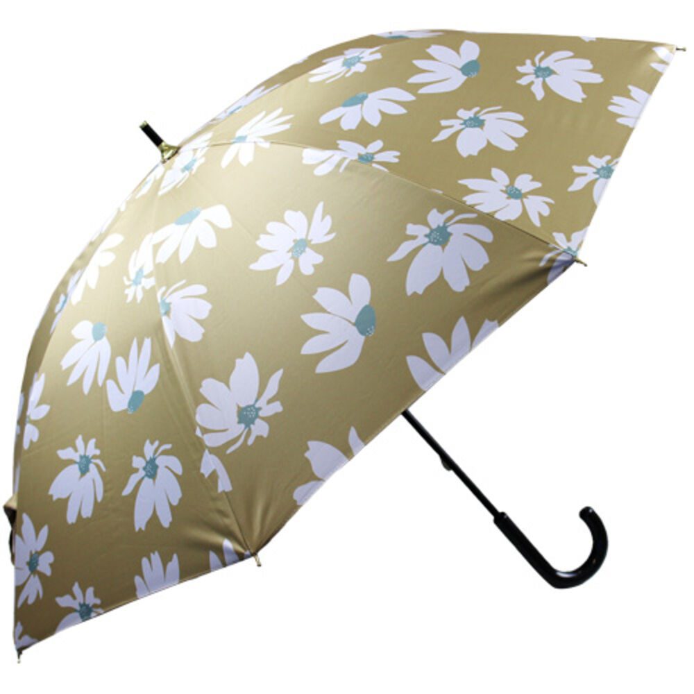 BACKYARD FAMILY「傘 レディース 大人 通販 長傘 47cm 晴雨兼用 かさ カサ 雨傘 日傘 一級遮光」|傘|ベージュ2