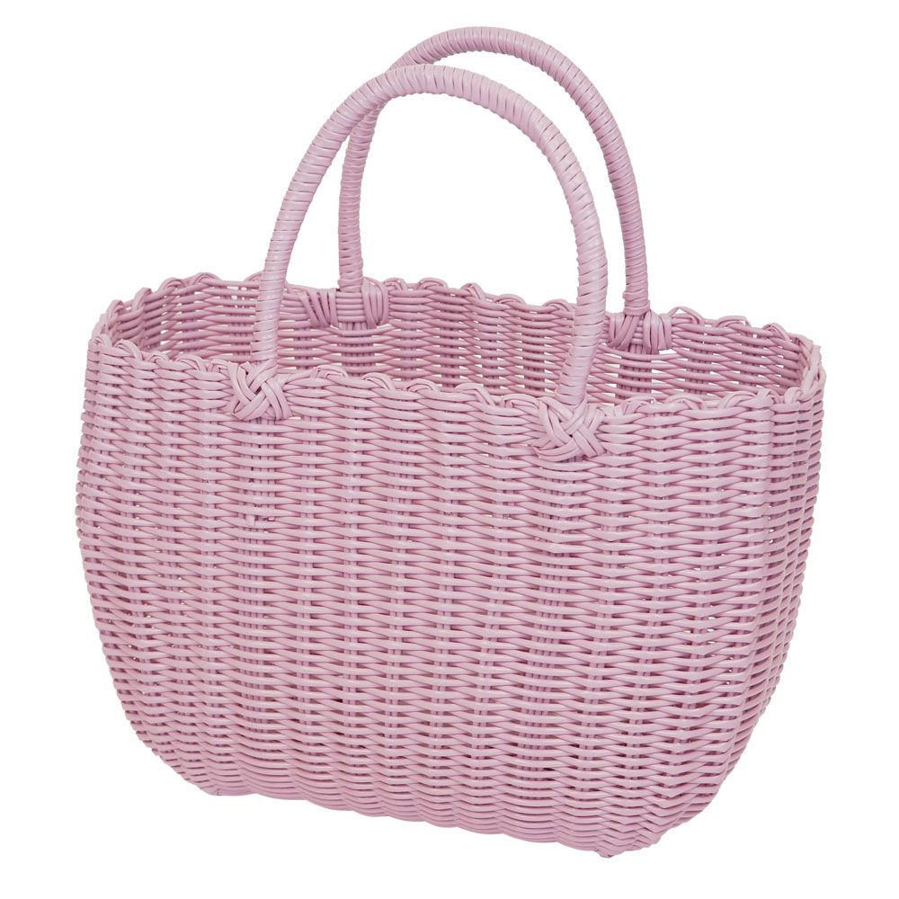 BACKYARD FAMILY「かごバッグ PPバッグ ミドル 通販 カゴバッグ バスケット トート トートバッグ トートバック」|かごバッグ|ピンク1