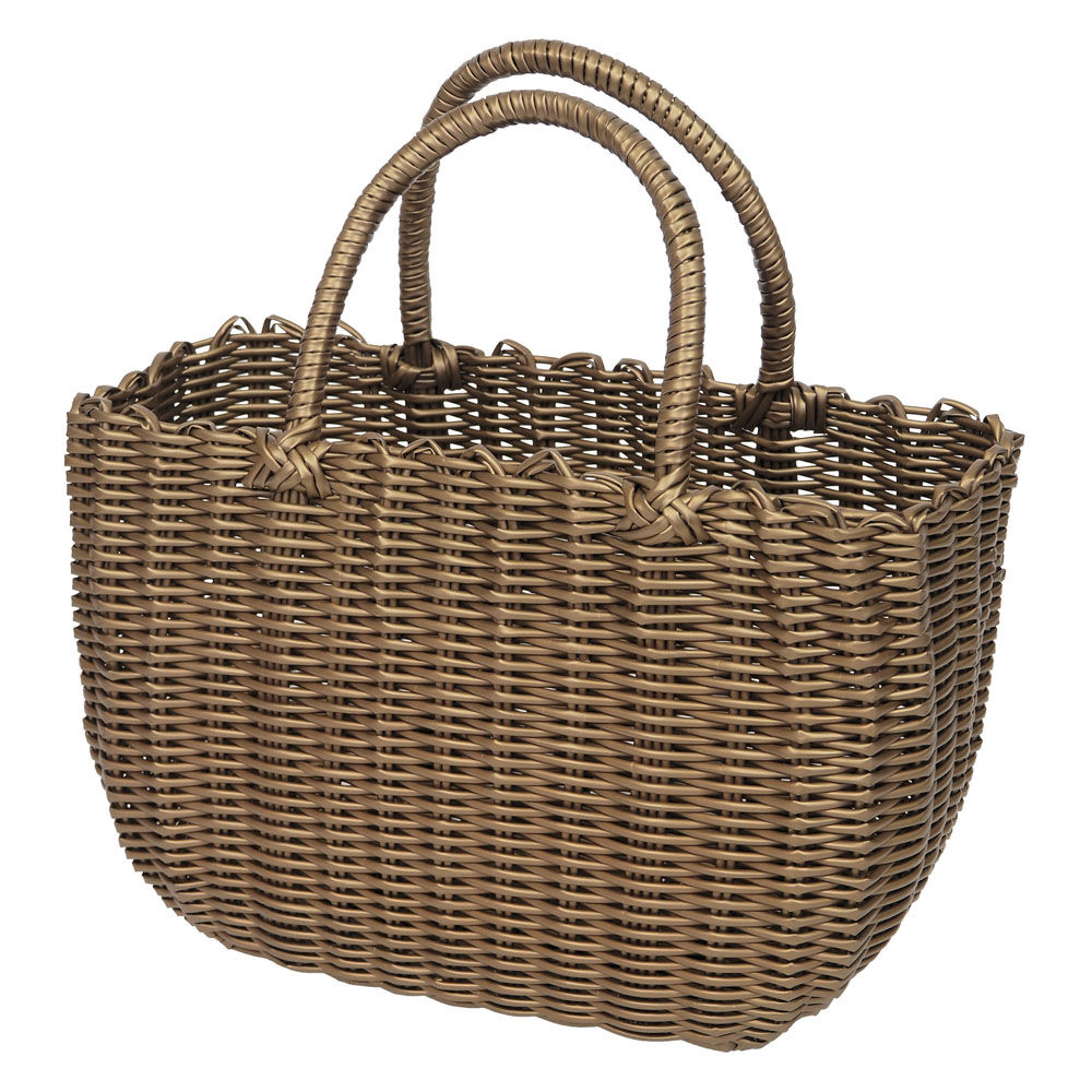 BACKYARD FAMILY「かごバッグ PPバッグ ミドル 通販 カゴバッグ バスケット トート トートバッグ トートバック」|かごバッグ|ゴールド1