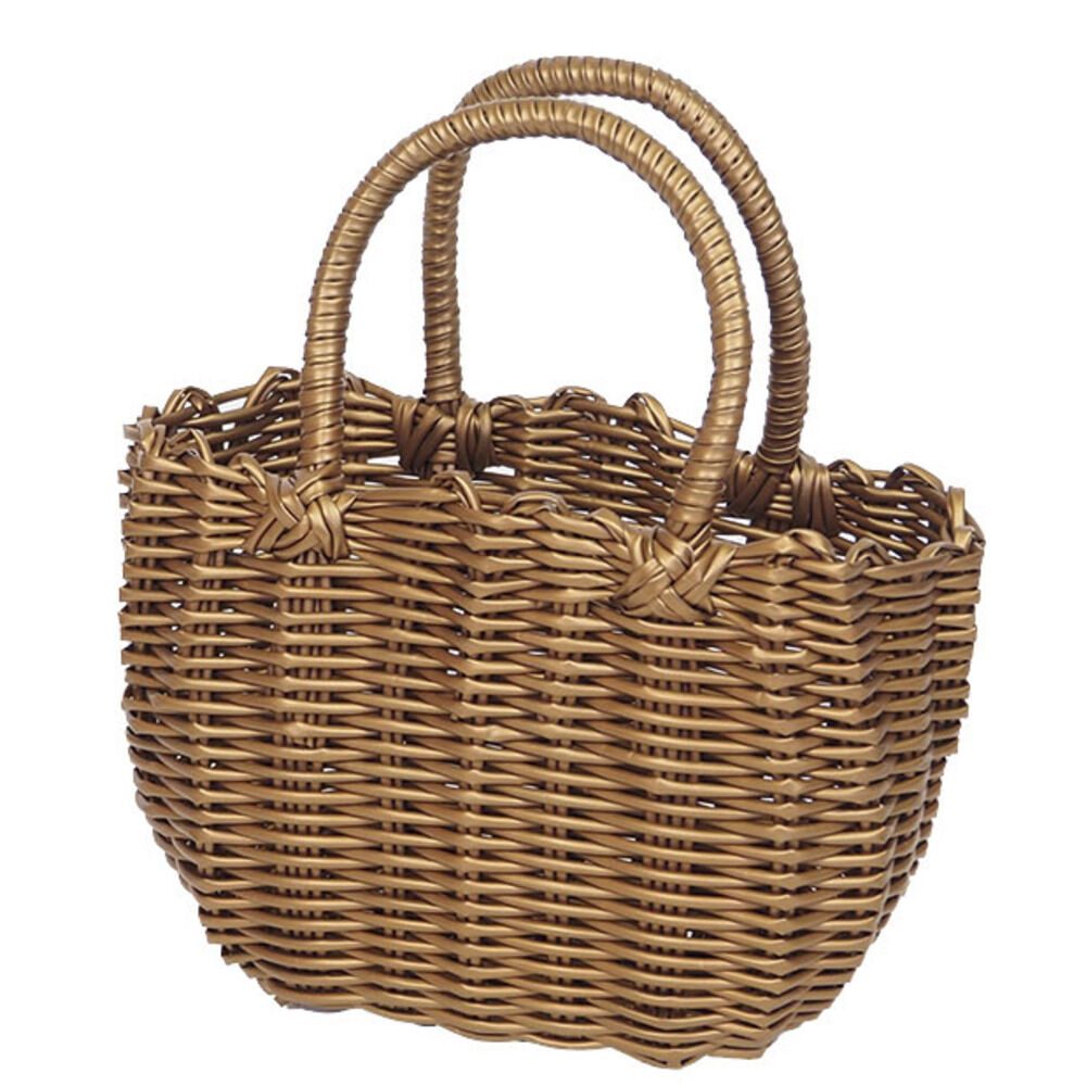 BACKYARD FAMILY「かごバッグ PPバッグ ミニ 通販 カゴバッグ バスケット トート トートバッグ トートバック」|かごバッグ|ゴールド1