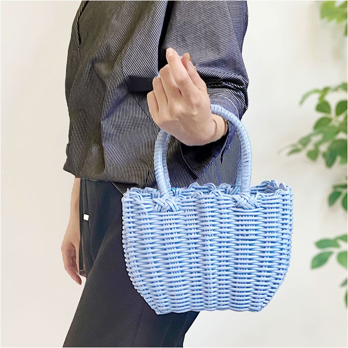 BACKYARD FAMILY「かごバッグ PPバッグ ミニ 通販 カゴバッグ バスケット トート トートバッグ トートバック」|かごバッグ|