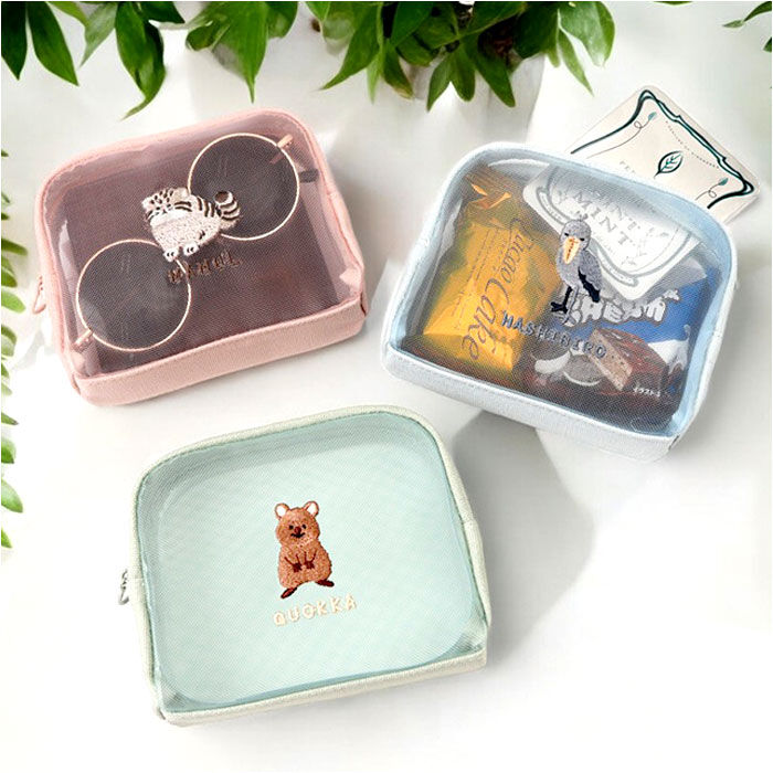 BACKYARD FAMILY「ポーチ メッシュ 通販 マルチポーチ メッシュポーチ 化粧ポーチ コスメポーチ メイクポーチ」|ポーチ|