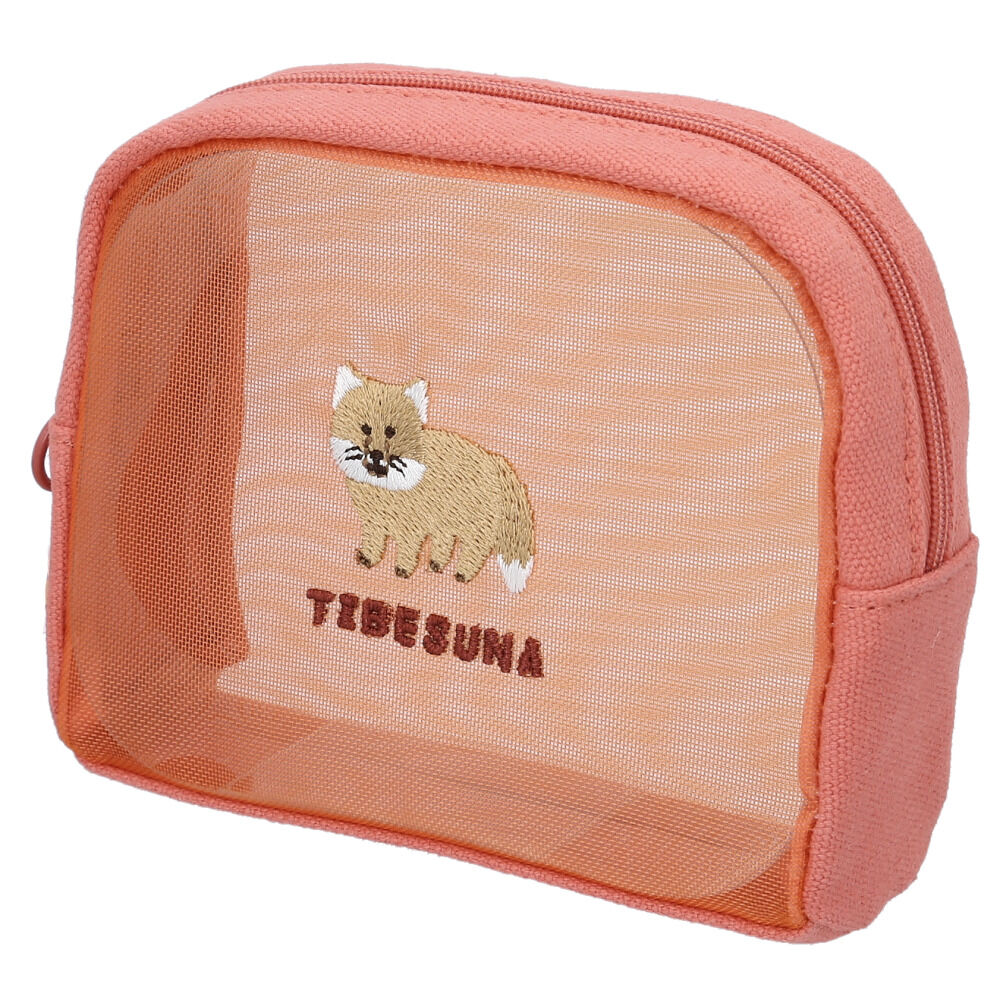 BACKYARD FAMILY「ポーチ メッシュ 通販 マルチポーチ メッシュポーチ 化粧ポーチ コスメポーチ メイクポーチ」|ポーチ|オレンジ1