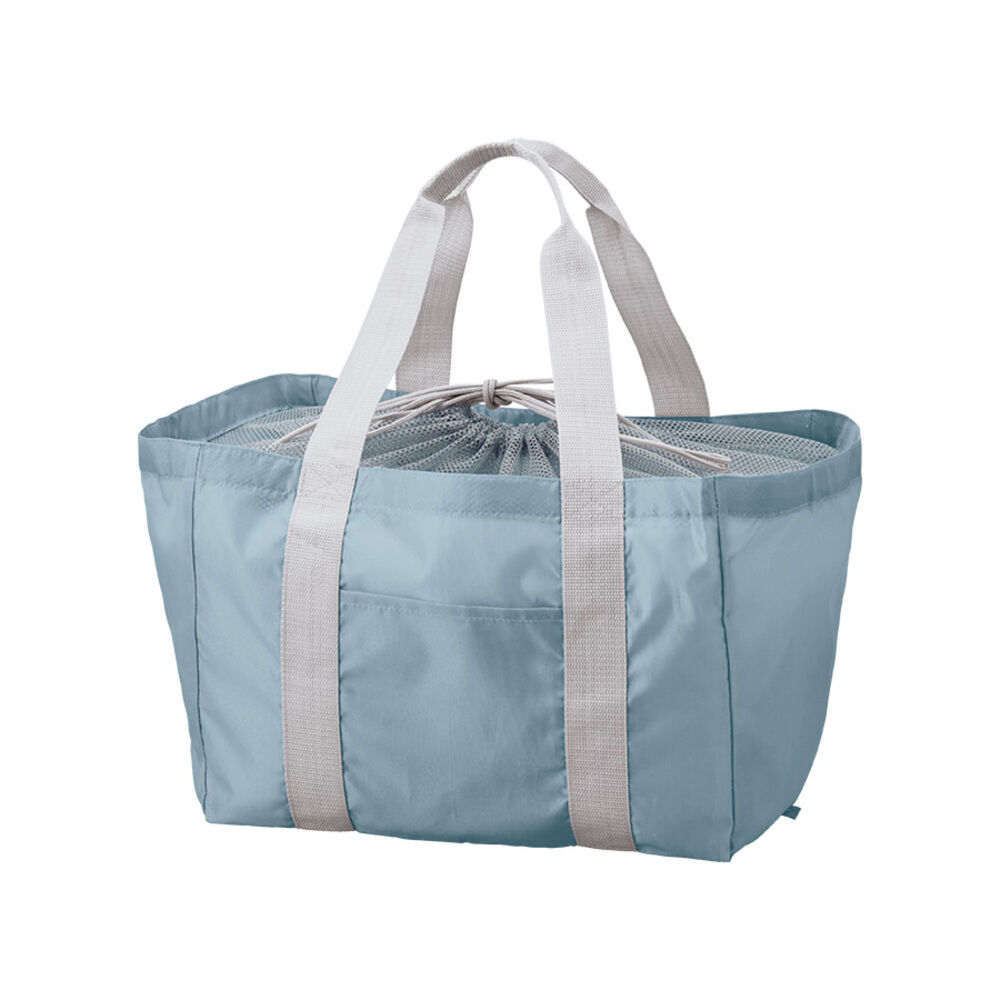 BACKYARD FAMILY「レジカゴ エコバッグ 大容量 通販 レジカゴトート レジかご エコバック トートバッグ」|エコバッグ|ブルー1