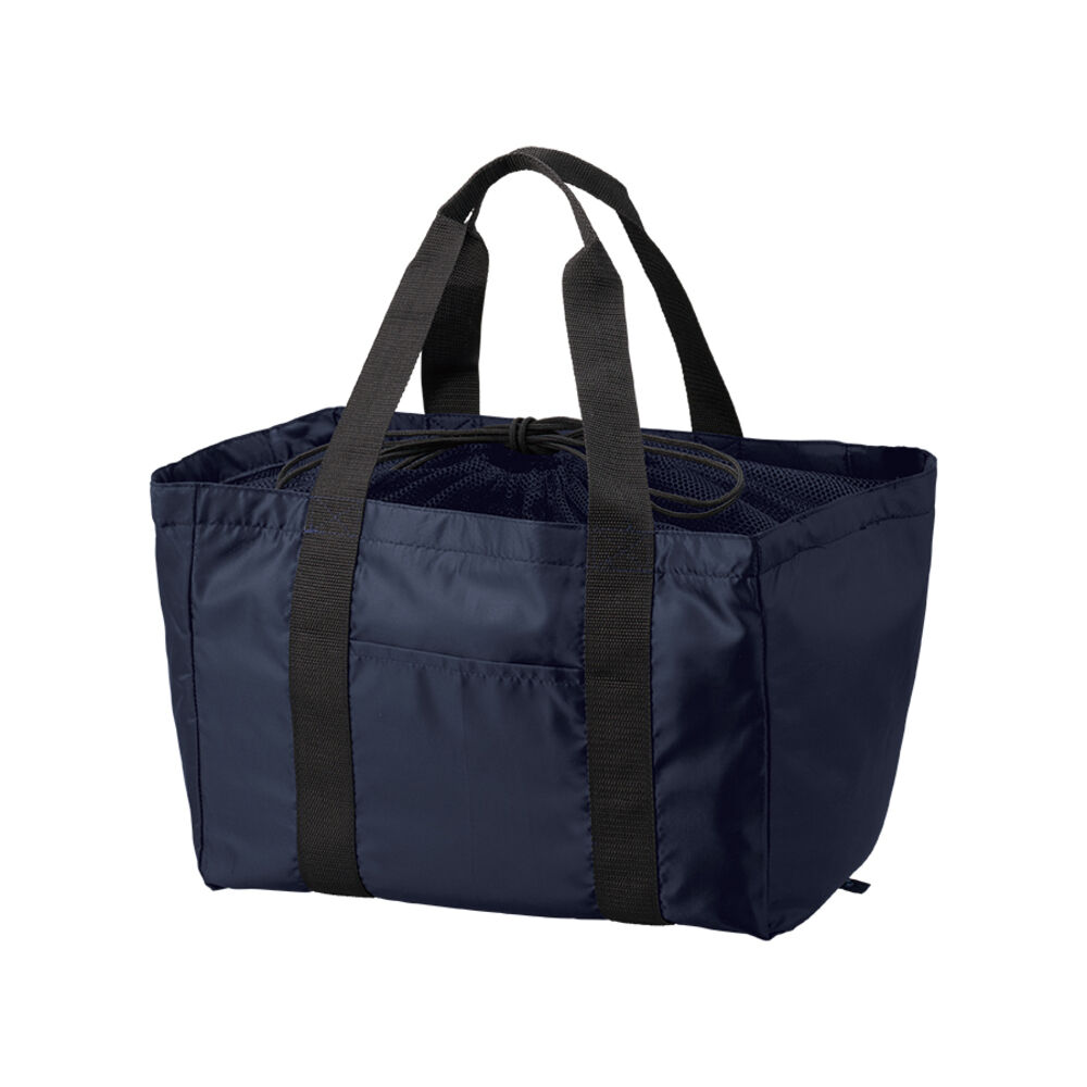 BACKYARD FAMILY「レジカゴ エコバッグ 大容量 通販 レジカゴトート レジかご エコバック トートバッグ」|エコバッグ|ブルー2