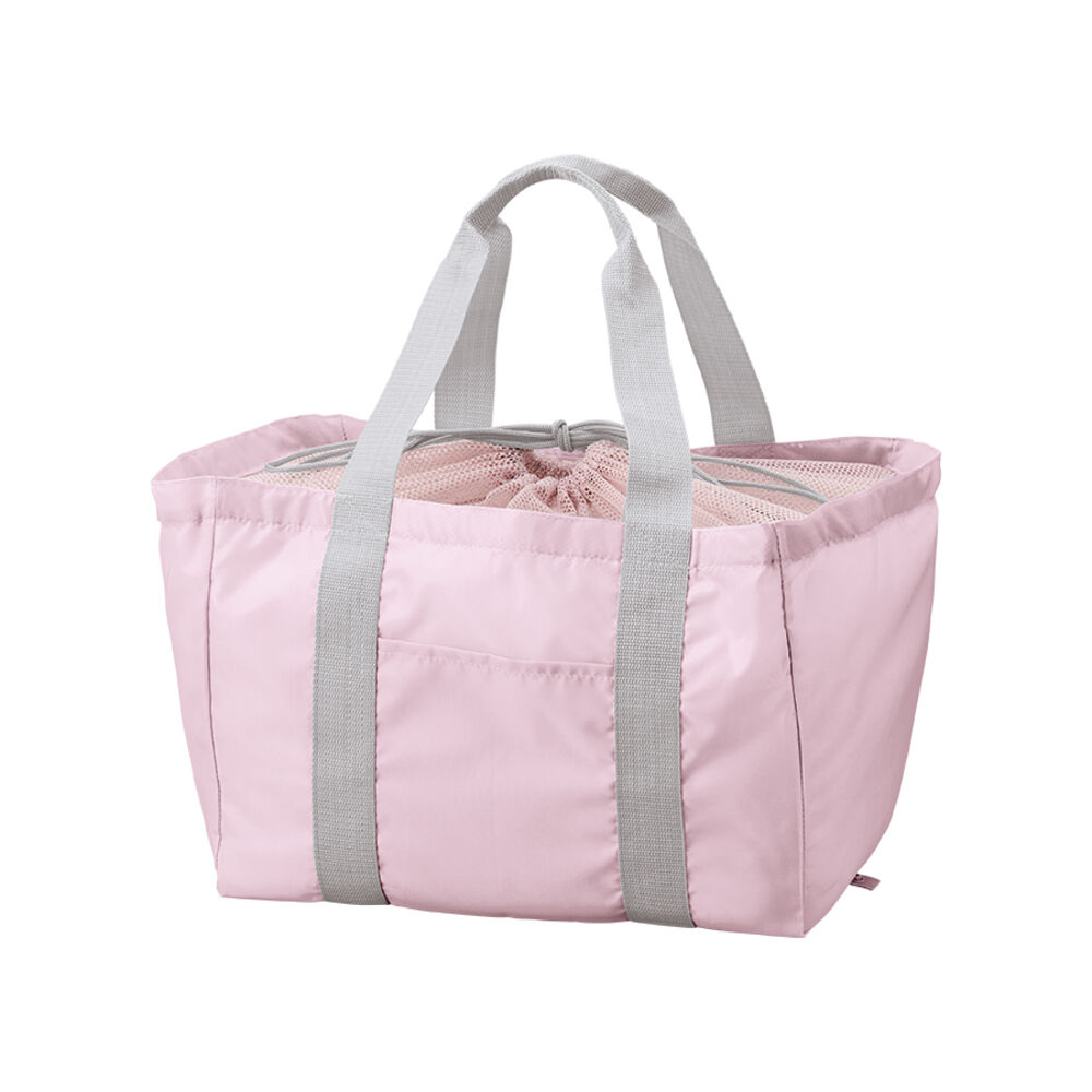 BACKYARD FAMILY「レジカゴ エコバッグ 大容量 通販 レジカゴトート レジかご エコバック トートバッグ」|エコバッグ|ピンク1