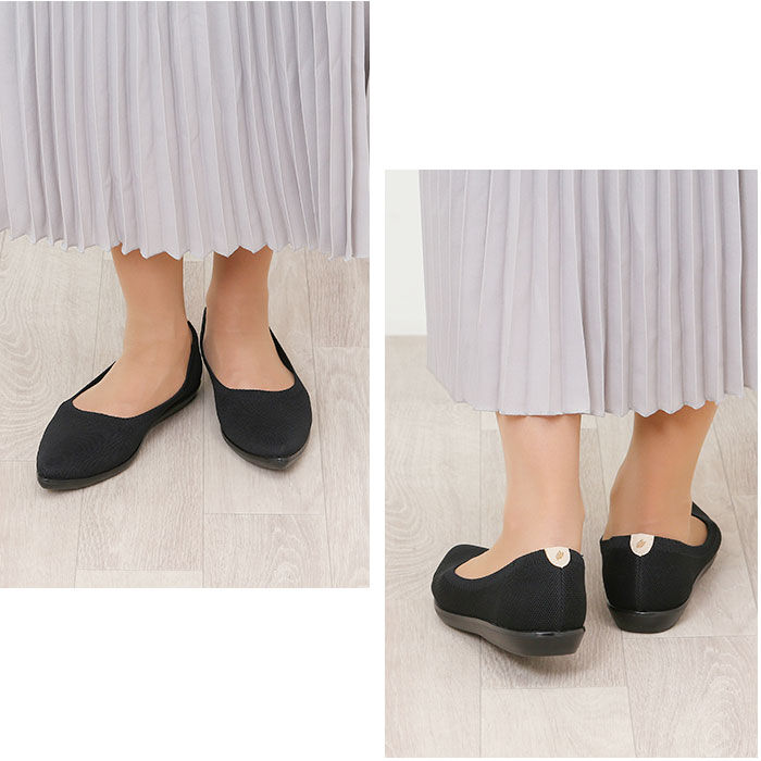 BACKYARD FAMILY「パンジー パンプス レディース 通販 ニットパンプス シューズ 靴 くつ ニット素材 女性 婦人」|パンプス|