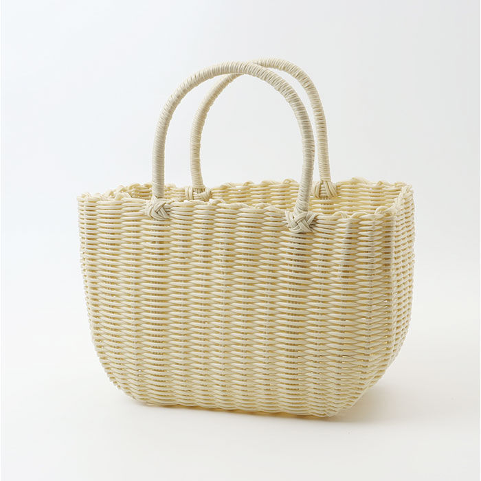 BACKYARD FAMILY「かごバッグ 夏 おしゃれ 通販 カゴバッグ かごバック ビニール 手編み ビニールバッグ カゴ」|かごバッグ|