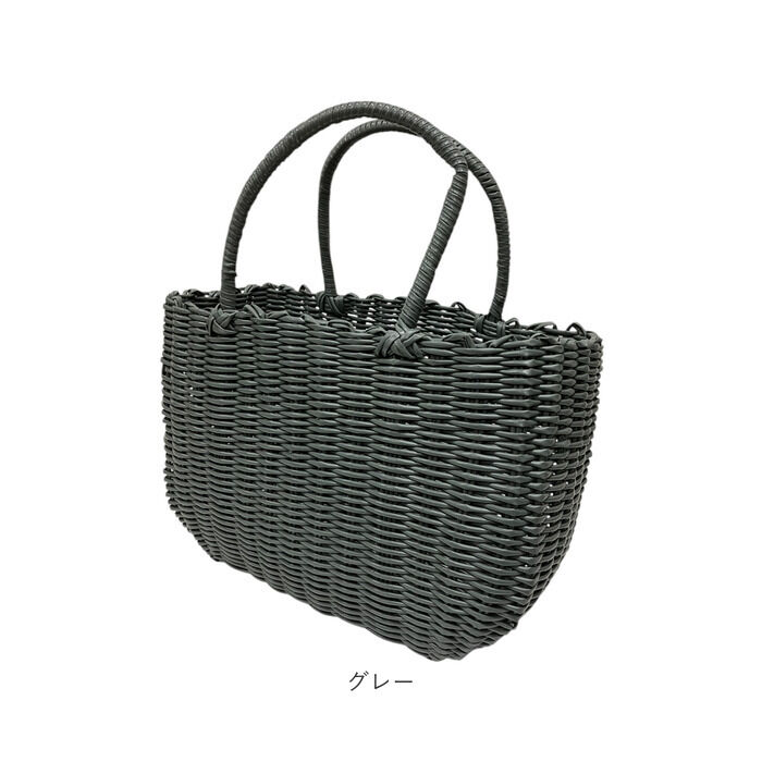 BACKYARD FAMILY「かごバッグ 夏 おしゃれ 通販 カゴバッグ かごバック ビニール 手編み ビニールバッグ カゴ」|かごバッグ|