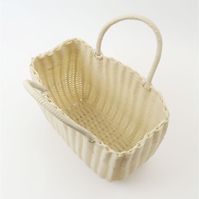 BACKYARD FAMILY「かごバッグ 夏 おしゃれ 通販 カゴバッグ かごバック ビニール 手編み ビニールバッグ カゴ」|かごバッグ|