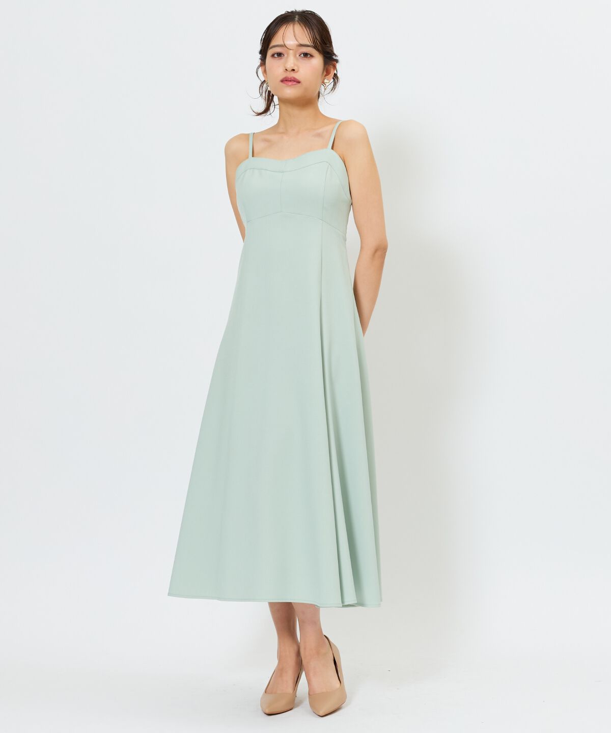 アンドクチュール「リーフレースレイヤードレス」|ドレス|