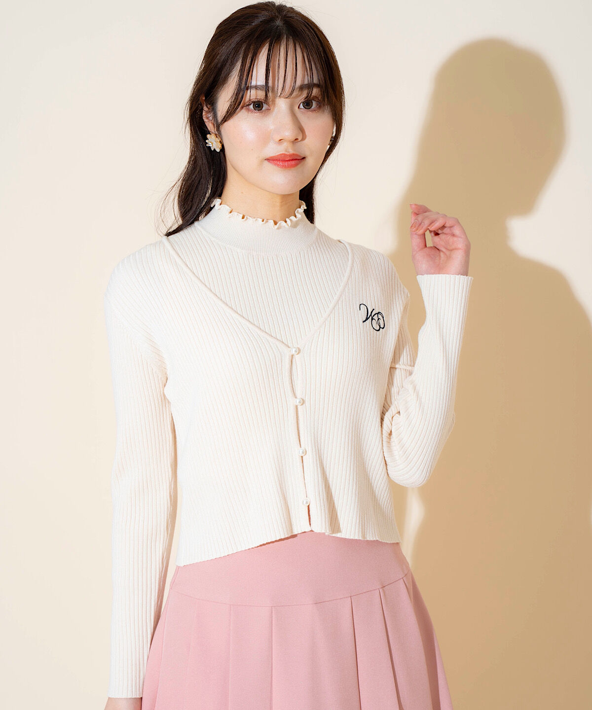 WILLSELECTION「ロゴ刺繍アンサンブル」|ニット・セーター|