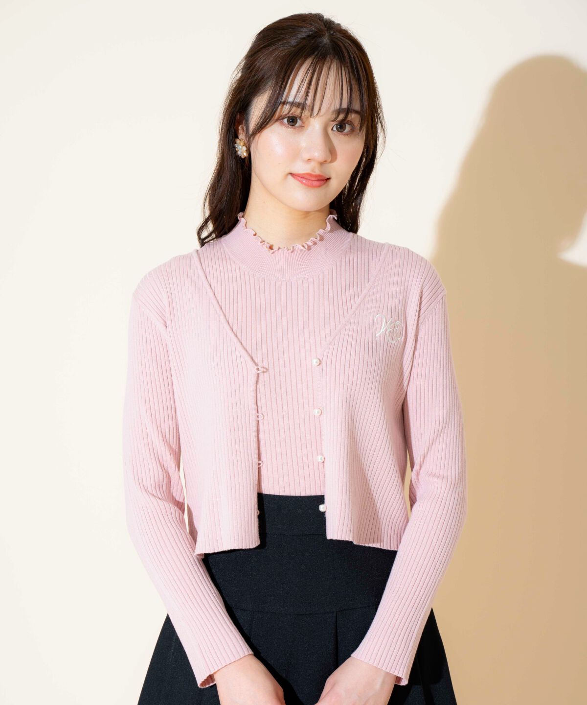 WILLSELECTION「ロゴ刺繍アンサンブル」|ニット・セーター|