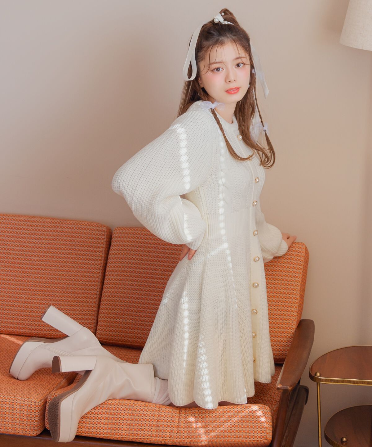 WILLSELECTION「ケーブルニットワンピース」|ワンピース|