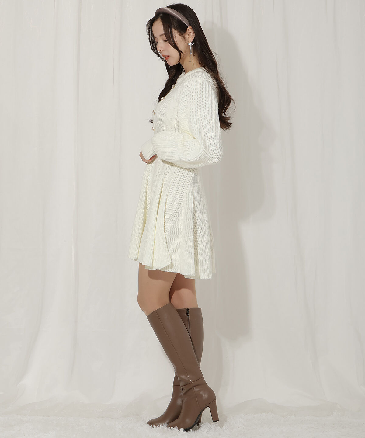 WILLSELECTION「ケーブルニットワンピース」|ワンピース|