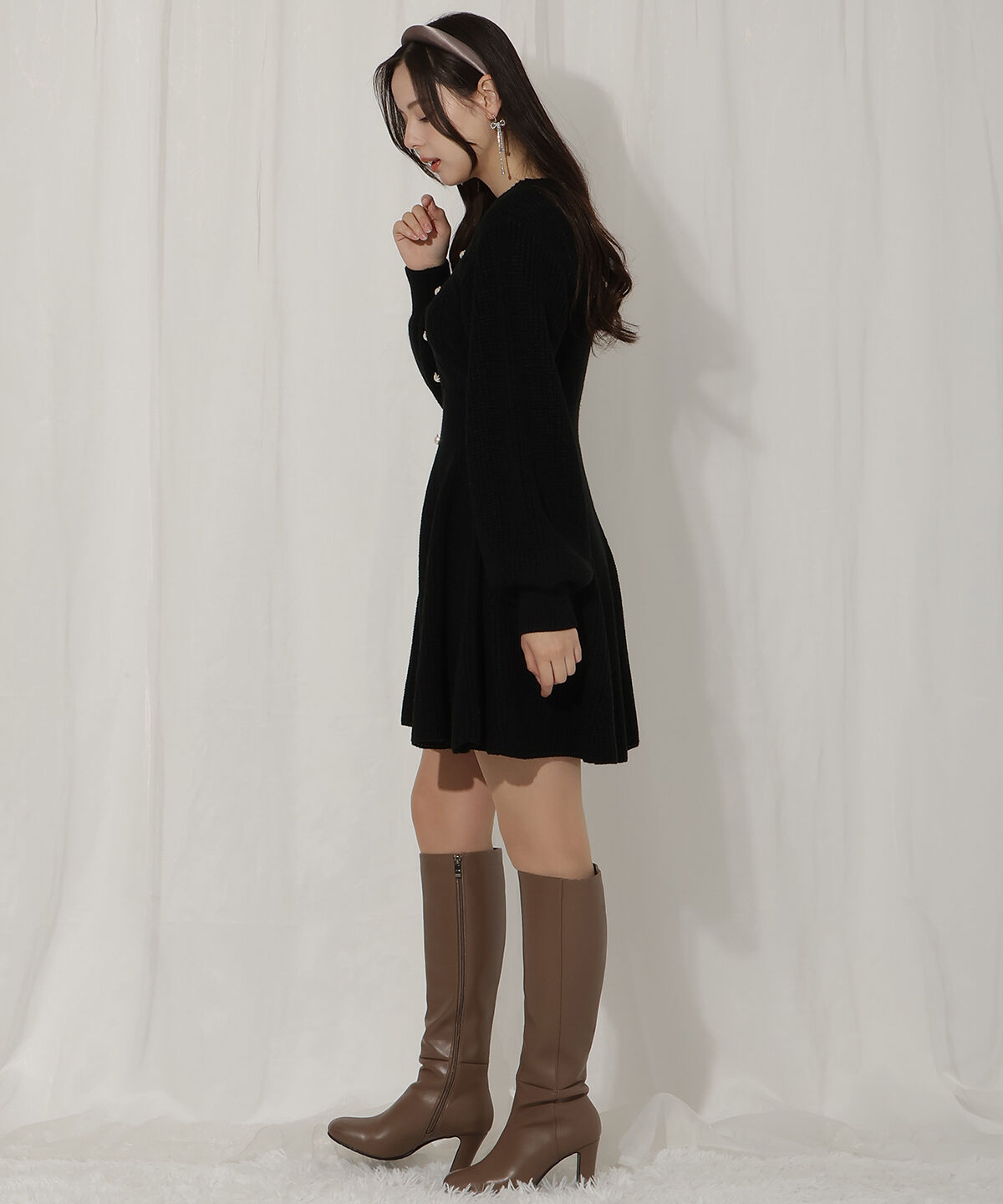 WILLSELECTION「ケーブルニットワンピース」|ワンピース|