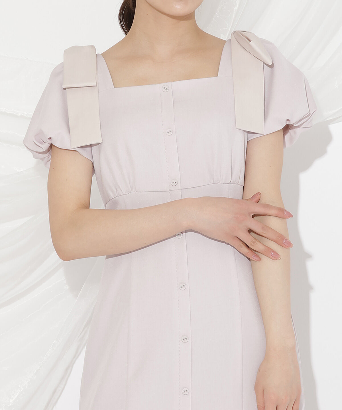 WILLSELECTION「ショルダーリボンマーメイドワンピース」|ワンピース|