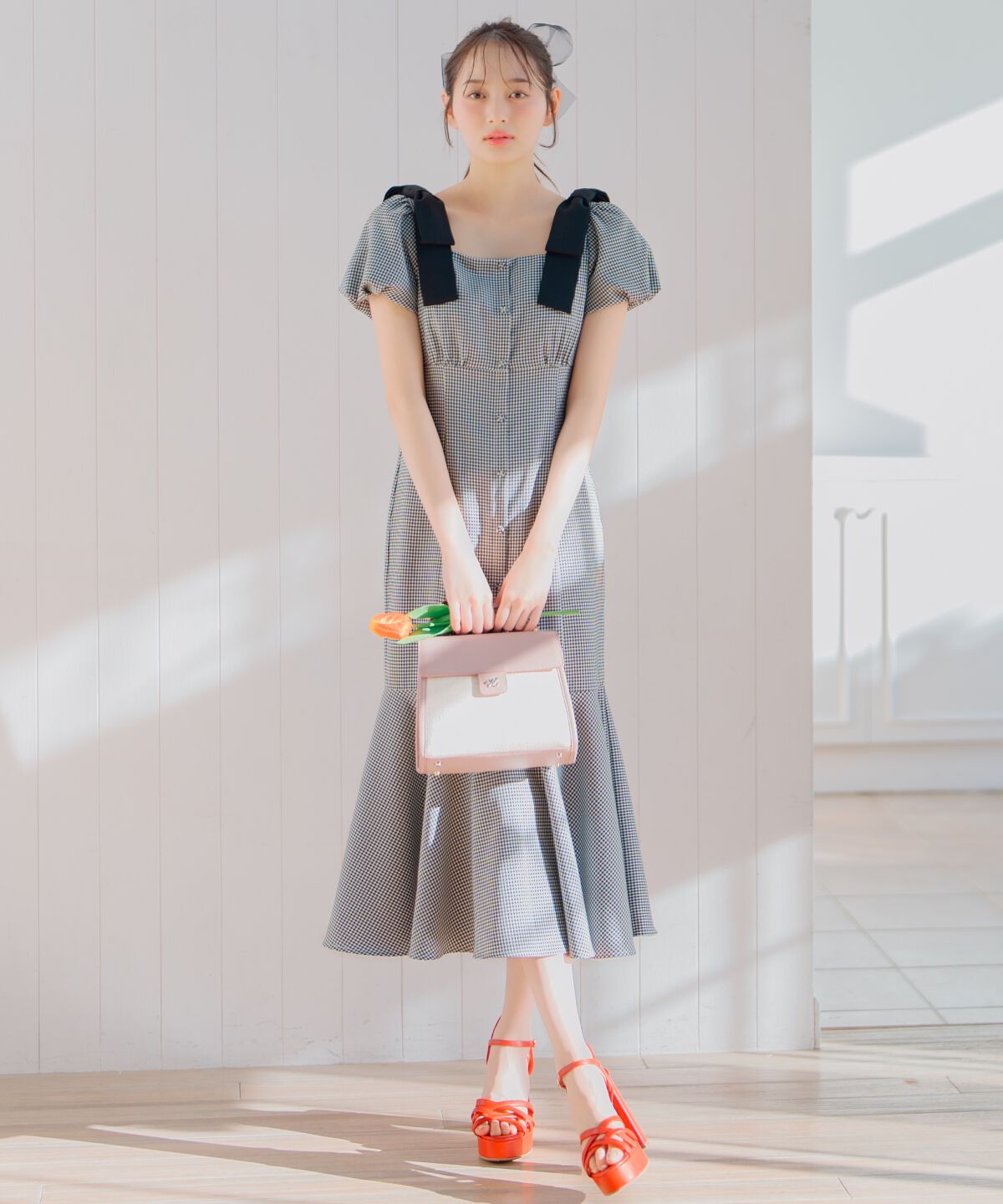 WILLSELECTION「ショルダーリボンマーメイドワンピース」|ワンピース|