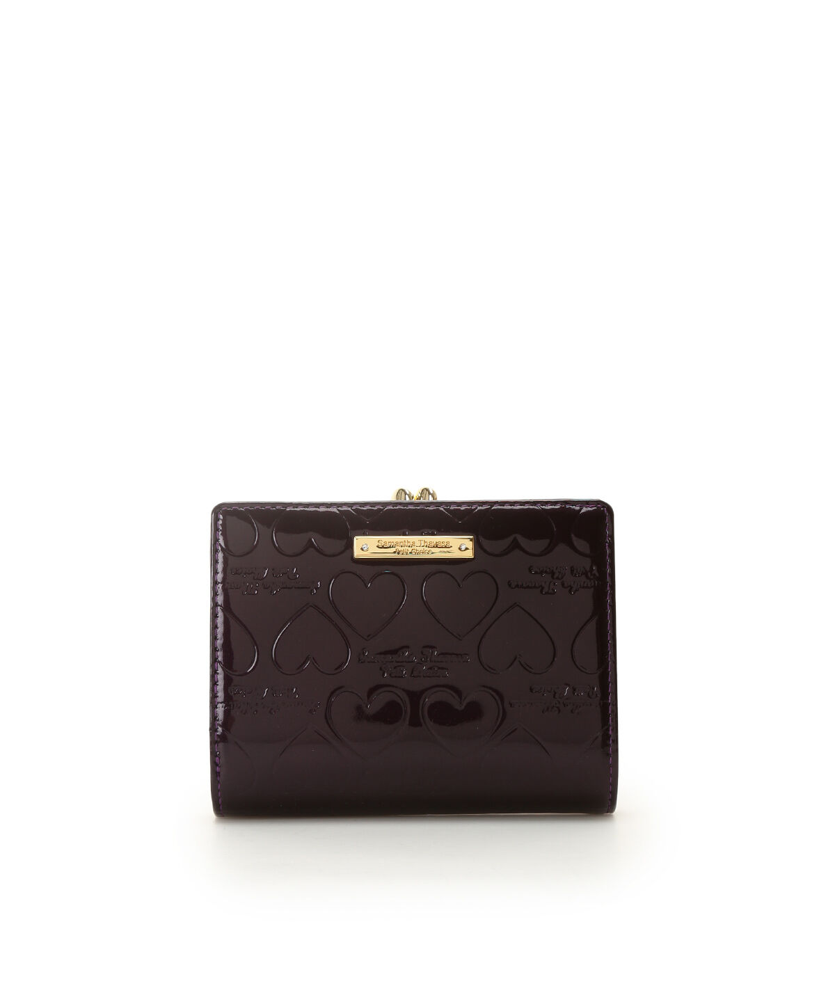 Samantha Thavasa Petit Choice「エナメルハート型押し 折財布」|財布|