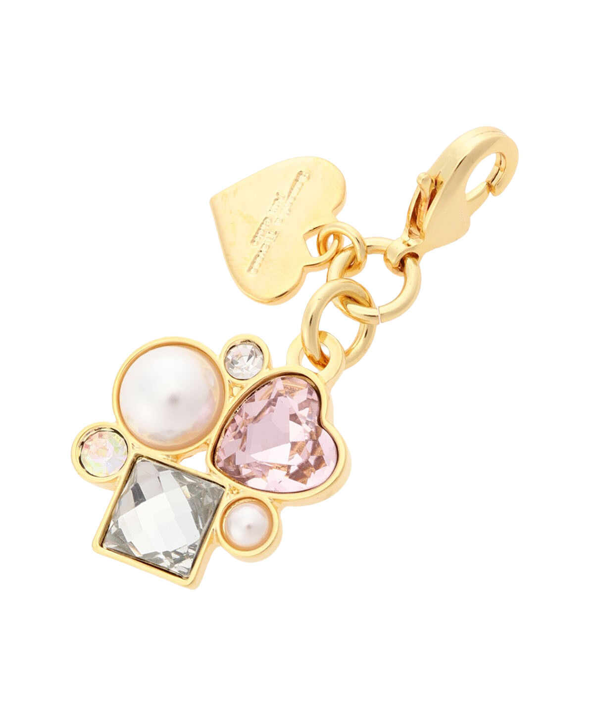 Samantha Thavasa Petit Choice「ハートビジューファスナーチャーム」|チャーム・キーホルダー|ピンク