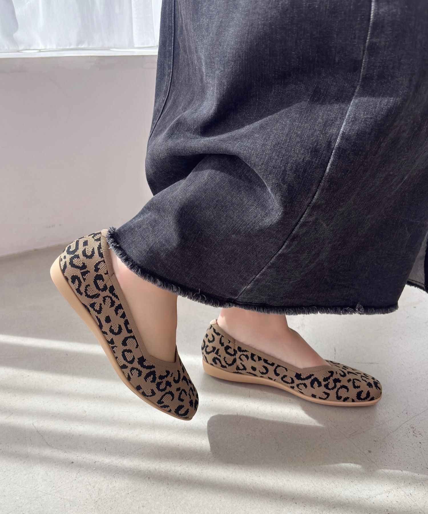 ORiental TRaffic「【洗濯OK】 ニットパンプス /R-3215 軽量 フラット ニット 通気性 柔らかい」|パンプス|