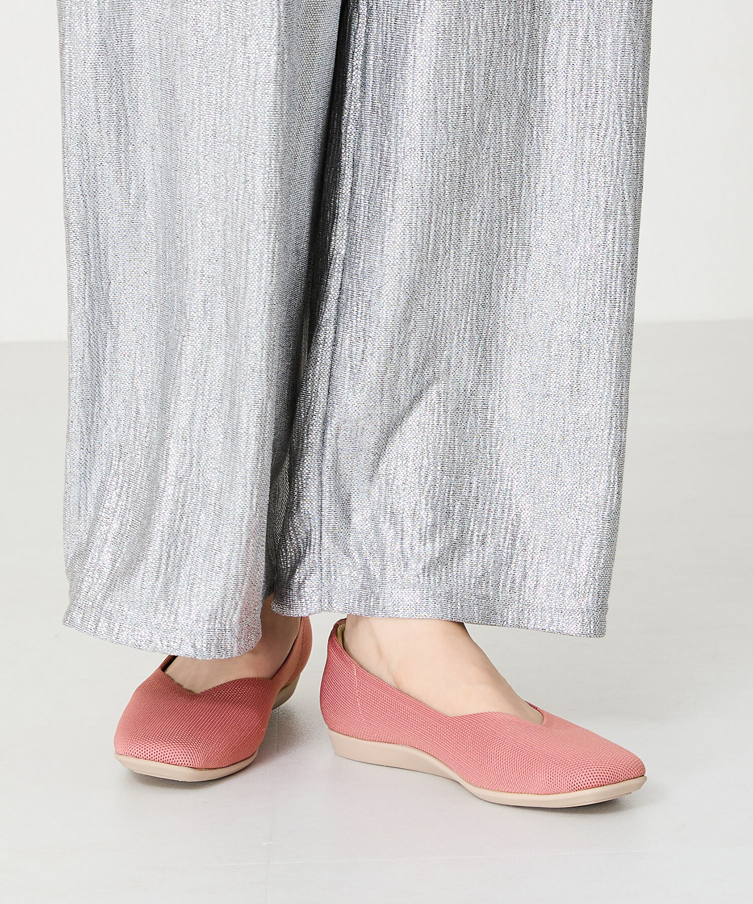 ORiental TRaffic「【洗濯OK】 ニットパンプス /R-3215 軽量 フラット ニット 通気性 柔らかい」|パンプス|