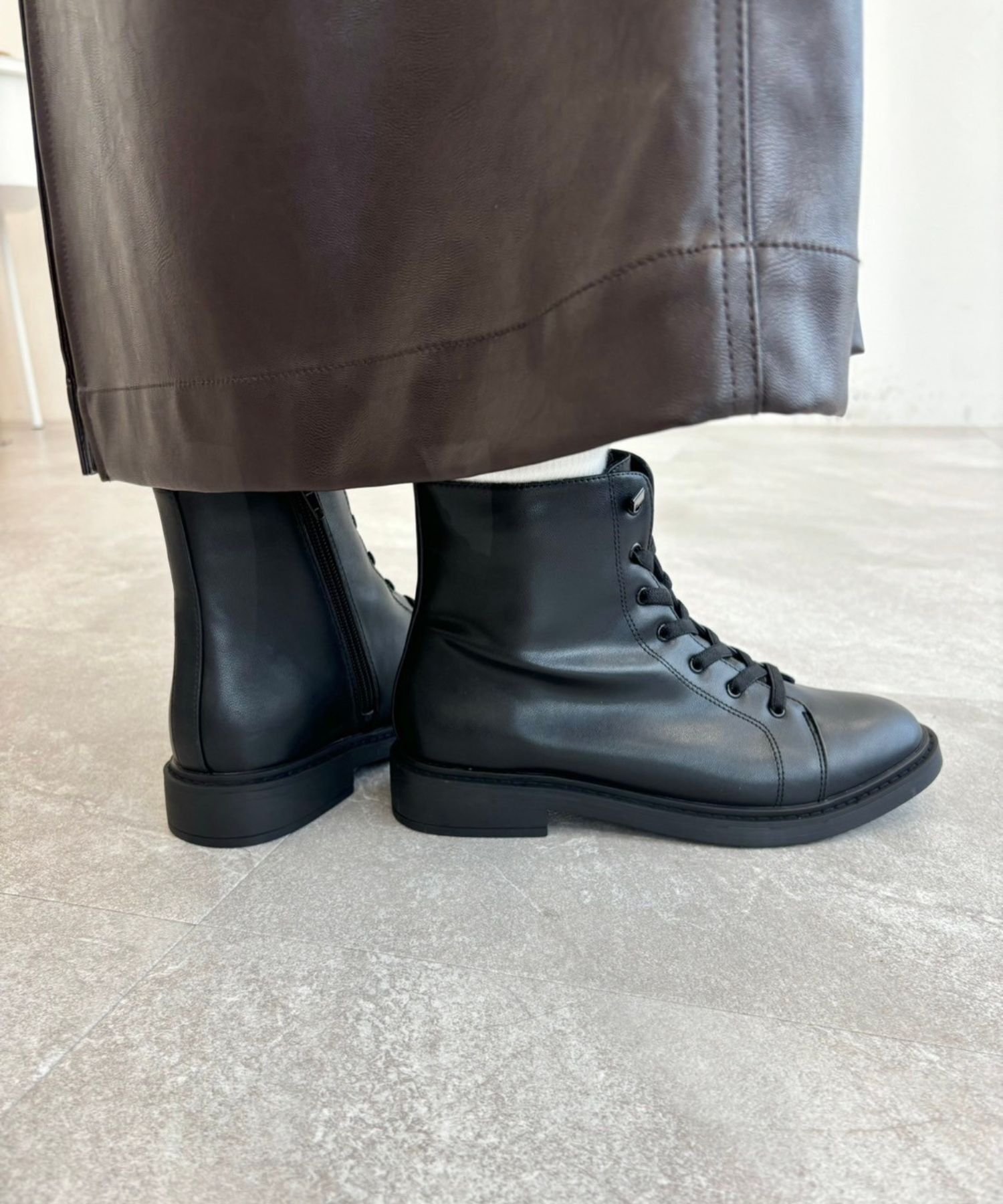 WA Oriental TRaffic「ゴム レースアップ ショートブーツ /42401」|ショートブーツ|