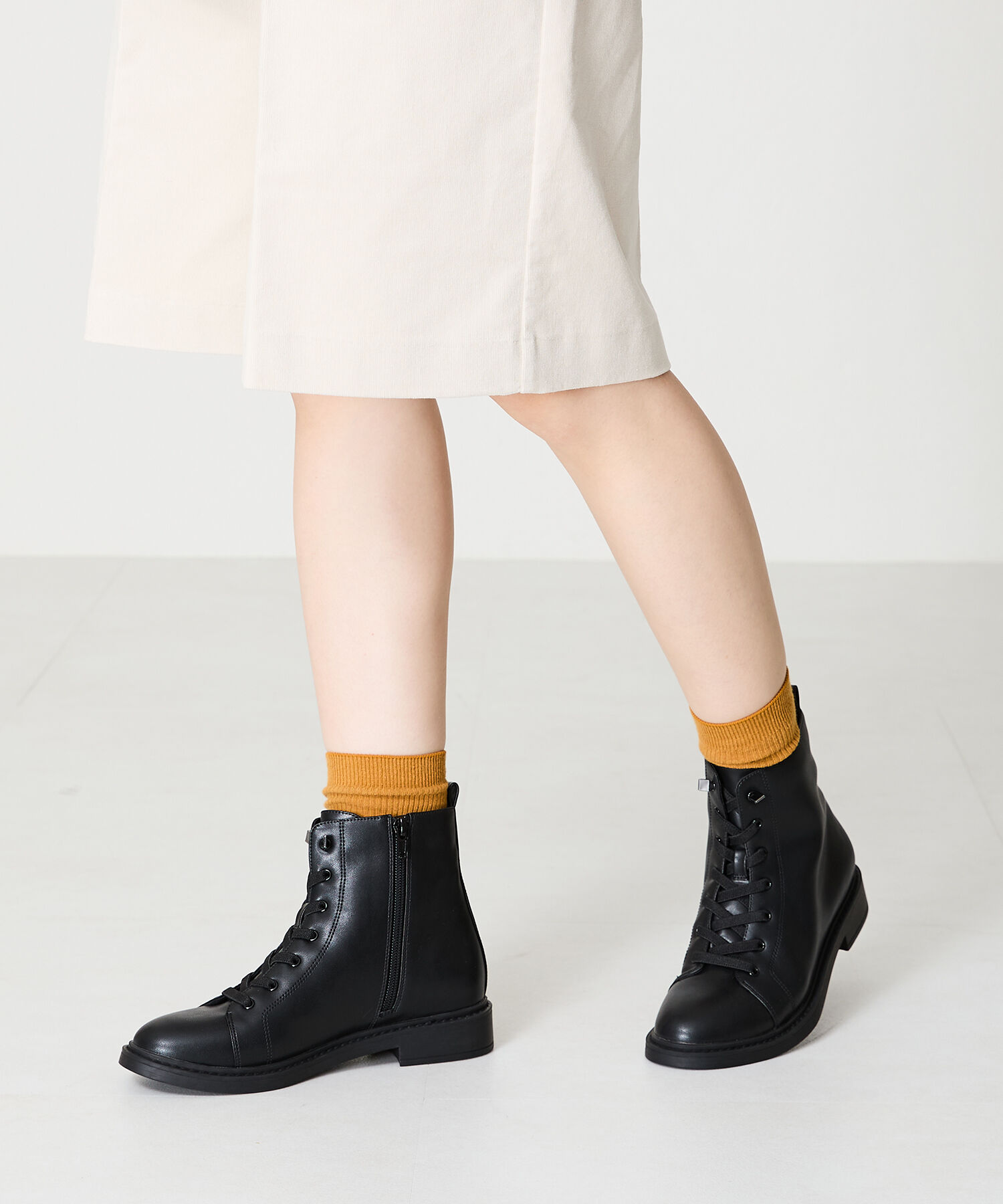 WA Oriental TRaffic「ゴム レースアップ ショートブーツ /42401」|ショートブーツ|