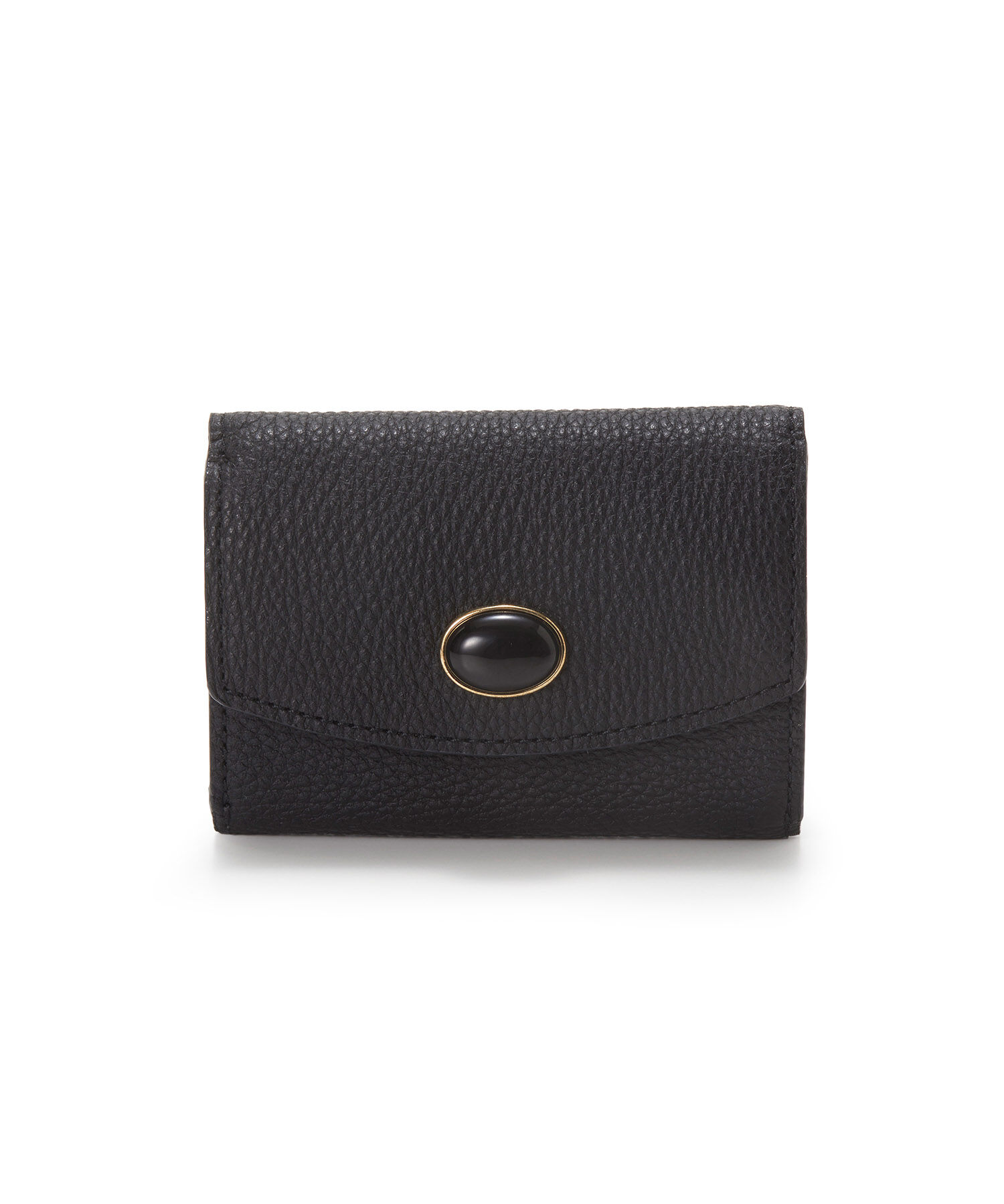 TOPKAPI 「【TOPKAPI】 gemdrops ジェムドロップ ミニエンボスレザー 天然石 三つ折り 財布」|財布|